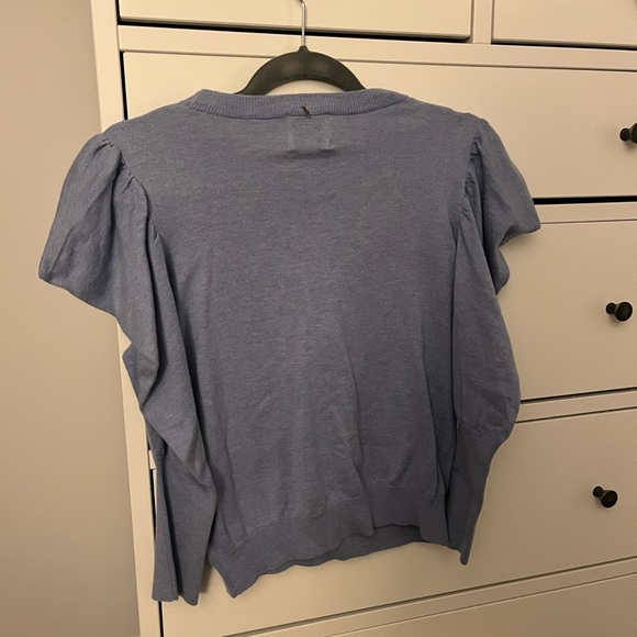 MISA Los Angeles Blue Dressy Top - Picture 2 of 4